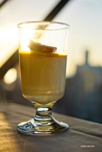 And for dessert: sweet mango pudding! (Photo by Edwin Fu)